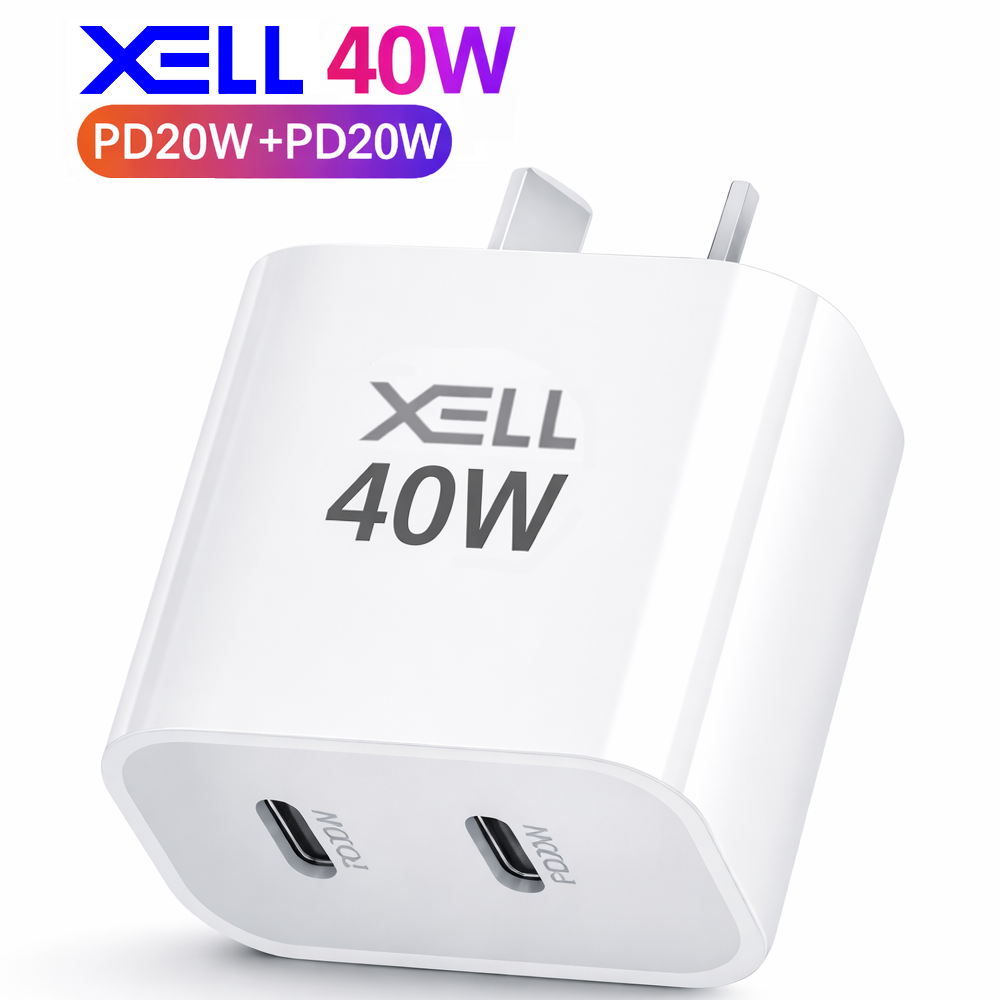 40W Dual USB-C Wall charger