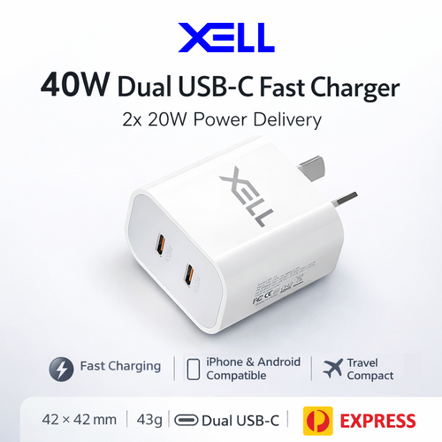 40W Dual USB-C Wall charger